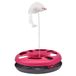 EURO MARKETING MANUFACTURING Crazy Cat Donut kattenspeelgoed, 3-in-1, verschillende kleuren