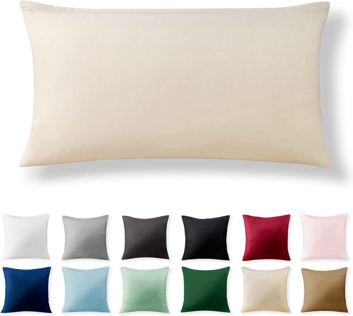 Alreya Renforcé kussensloop 40 x 80 cm - Beige