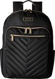 Kenneth Cole REACTION Chelsea Rugzak voor dames, gewatteerd visgraatpatroon, 15 inch, zwart.