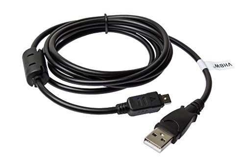VHBW USB datakabel kabel compatibel met Olympus vervangt CB-USB5, CB-USB6