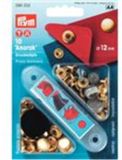 Prym Naaivrije drukknopen ANORAK 12 mm goudkleurig 10 st.