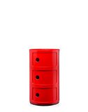 Kartell Componibili Opbergmeubel Met 3 Elementen, Rood