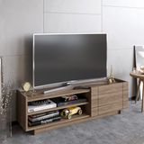 Merkloos Asir TV-kast - Televisiemeubel - Okkernoot – 140 x 41,4 x 37,1 cm