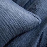 Essix - Tendresse - Dekbedovertrek - Katoen Crêpe - 260 x 240 cm - Delfts Blauw