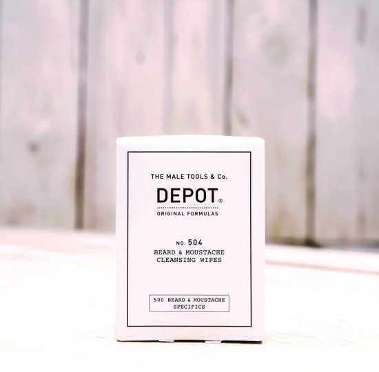 Depot The Male Tools & Co DEPOT No.504 BEARD&MOUSTACHE CLEANSING WIPES