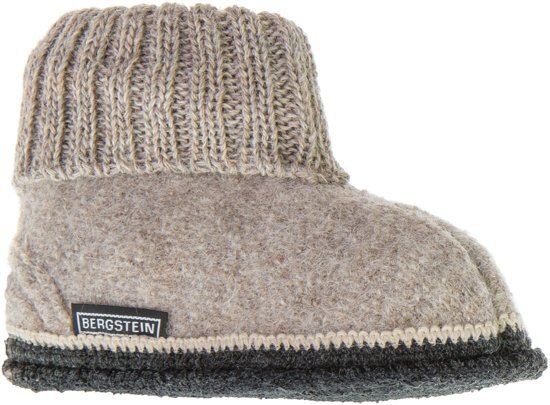 Bergstein Cozy beige sloffen uni