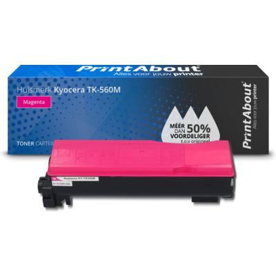 PrintAbout Huismerk Kyocera TK-560M Toner Magenta | Compatibel