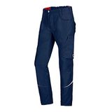 BP 1960-570-0110-37/38l stofmix met stretch werkbroek voor mannen, slank silhouet met hogere taille op de rug, 65% polyester/35% katoen, nachtblauw, maat 37/38L