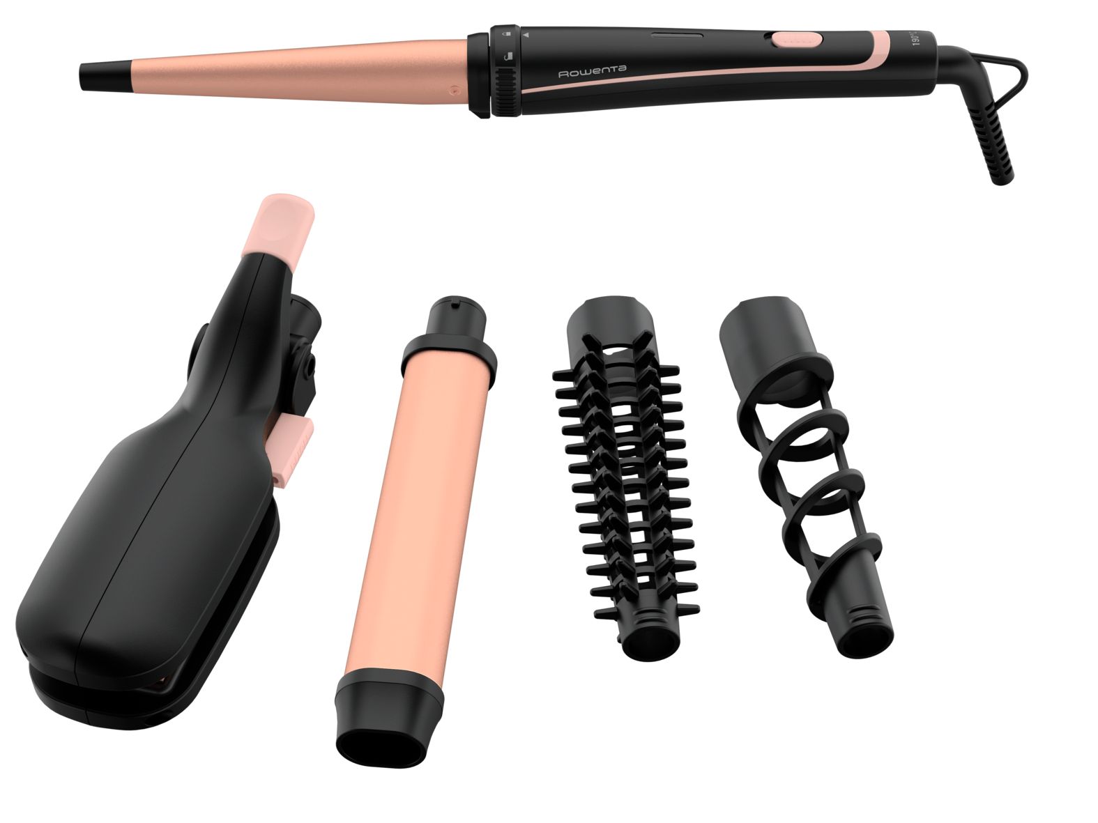 Rowenta CF4230 Multistyler - Krullen, Steilen en Texturiseren - Zwart/Roze