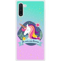 Samsung Bedrukt siliconen hoesje compatibel met Galaxy Note 10 Je suis une licorne