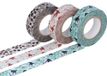 Classiky INNSPIRO 3-delige set Masking Tape Washi Message Bird verschillende kleuren 15 mm x 15 m