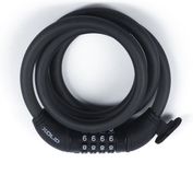 Xolid Fietsslot met cijferslot - 120 cm - zwart - kabelslot