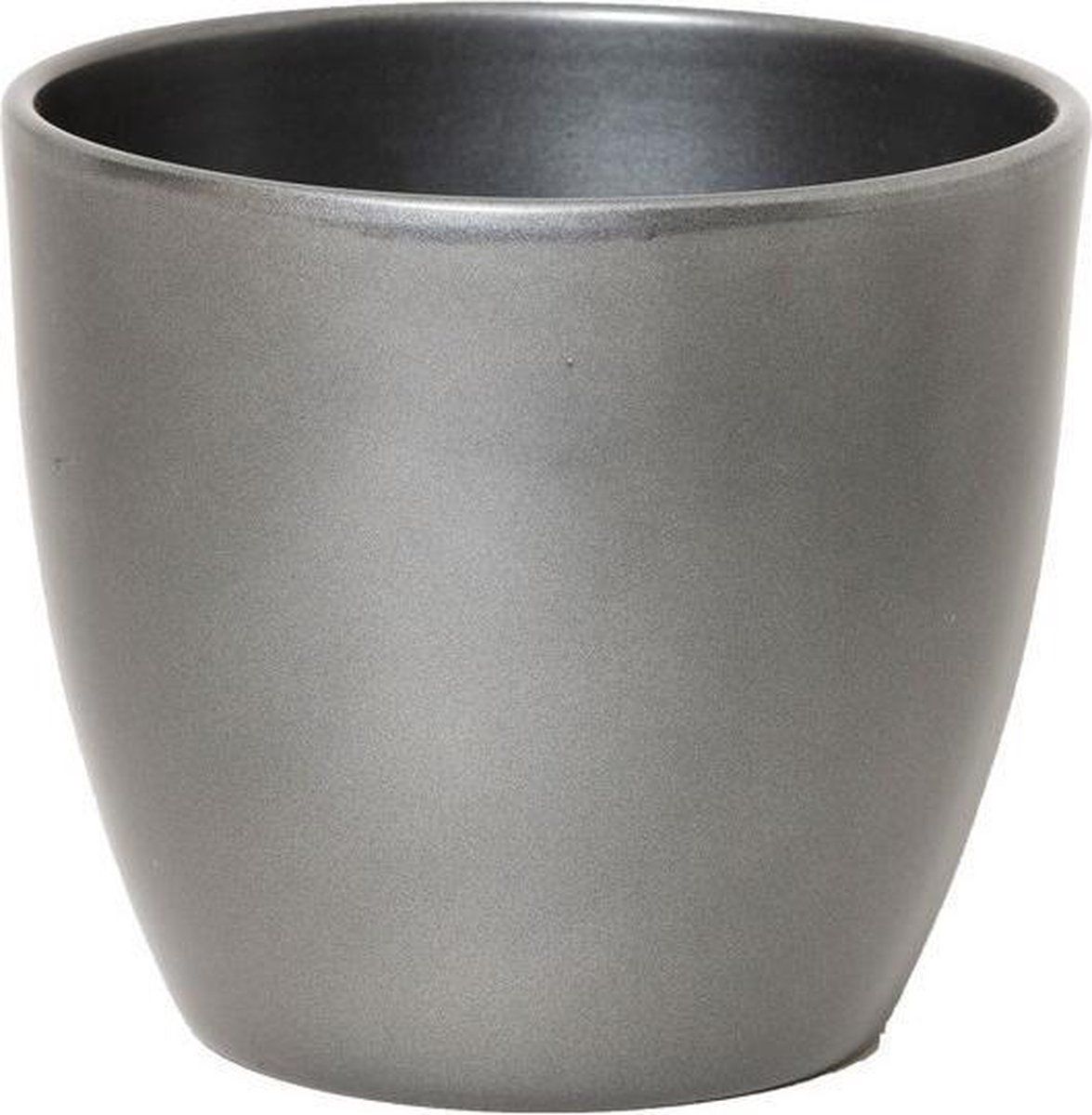 Floran Bloempot Zilver Metallic Keramiek H17 x D19.5 cm