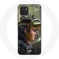 Maniacase Hoesje voor Samsung Galaxy A03 Loki Thor Ragnarok met Helm Fanart Seizoen 1
