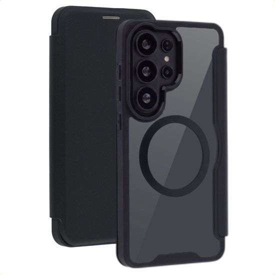 imoshion Transparante Bookcase met MagSafe voor de Samsung Galaxy S26 Ultra - Zwart