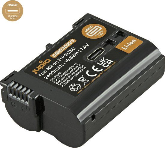 Jupio EN-EL15C *ULTRA C* - Camera Battery - 2400mAh - USB-C