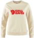 Fjällräven Pull Femme Logo Chalk White Flame Orange