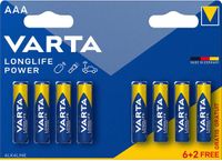 Varta Longlife Power AAA 8 stuks