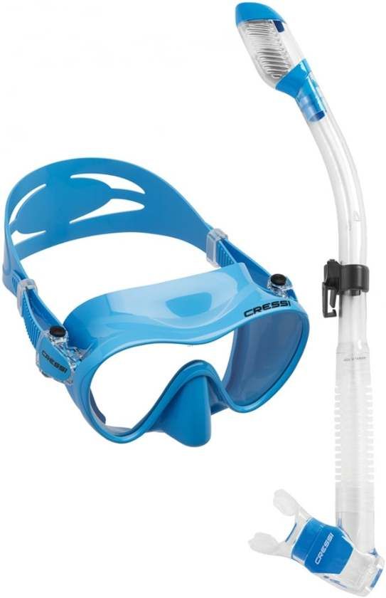 Cressi Snorkelset F1 Junior - Blauw