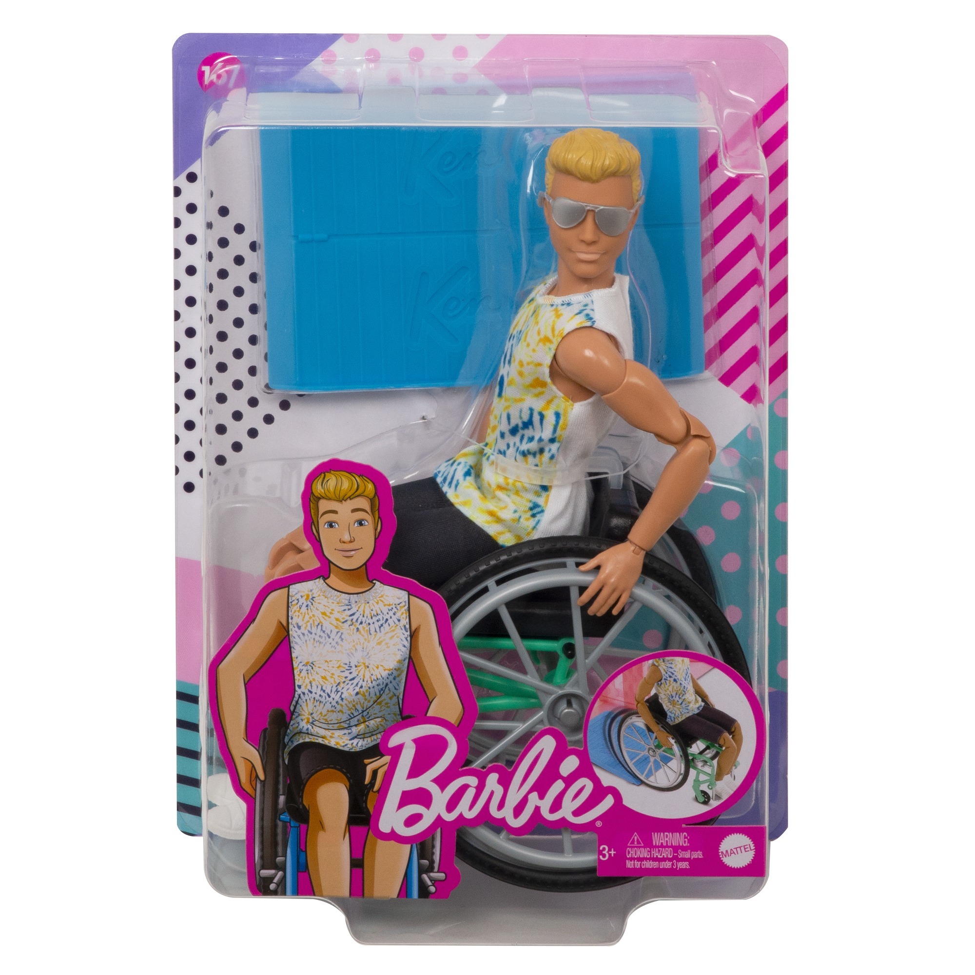 Barbie Fashionistas Barbie Ken Rolstoel Pop