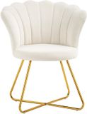 HOMCOM Accentstoel Polyester 69x64x80cm Crème