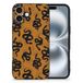 Coque de téléphone imprimé animal pour iPhone 16 Snakes