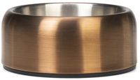 Designed by Lotte Noar Voerbak Hond - Eetbak/Drinkbak - Vaatwasserproof - Anti-slip - RVS - Brons - 470ml