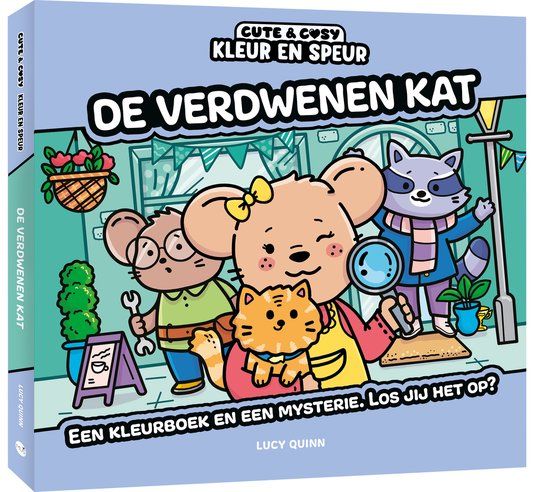 Kleur Cute & Cosy Kleur en Speur: De Verdwenen Kat