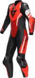 Dainese Misano 3 D-Air Perforated Dames Zwart Fluo Rood Rood 1-Delig Motorpak - Racepak