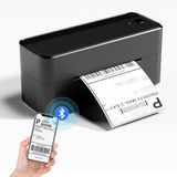 Phomemo Bluetooth-labelprinter, thermische DHL-printer, labelprinter voor Mac/PC, verzendlabelprinter voor barcode, geschikt voor Amazon, Ebay, Etsy & Shopify, DHL ups, zwart