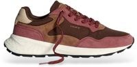 HOFF City Mkii sneakers van bordeauxrood leer voor heren - Maat 44