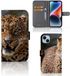 iPhone 15 Plus Étui de téléphone avec fentes pour cartes Léopard
