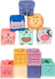 Smily Play Blocs de construction sensoriels doux, 12 pièces
