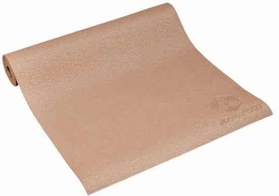 #DoYourYoga - Yogamat met Memory schuim van ECO PVC - Â»KiranaÂ« - de mat is duurzaam en slijtvast - 183 x 61 x 0 4 cm - Karamel