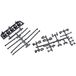 Axial Univ Mount 5 Emmer Light Bar, Zwart