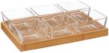 JJA BAMBOU set apéritif 7 pièces transparent