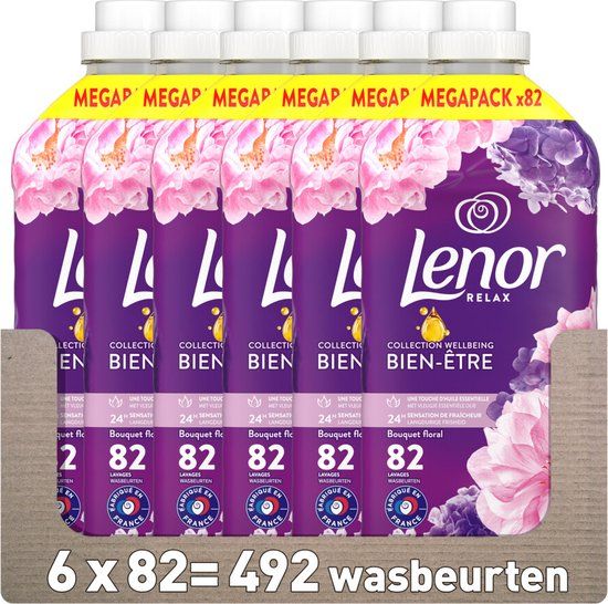 Lenor Wasverzachter Bloemenboeket 6 x 82 Wasbeurten 1722 ml