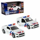 112 Politie Auto Sportwagen 1:36 - Licht + Geluid - Metalen Politieauto voor Kinderen