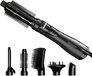 Revamp Progloss Airstyle 6 in 1 multistyler - Föhnborstel - inclusief 6 opzetstukken - Zwart