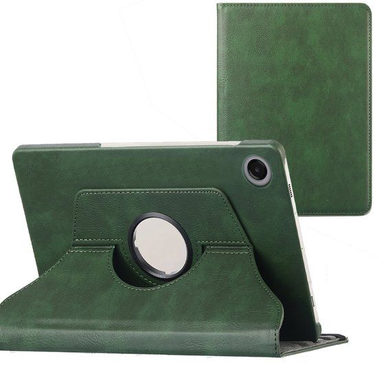 imoshion Tablet Hoes - Geschikt voor Samsung Galaxy Tab A11 / A9 8.7 inch - 360° Draaibare Bookcase - Groen