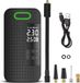 JVS Products Luchtcompressor 4000 mAh – Elektrische fietspomp met Digitale Drukmeter - Oplaadbaar & Draadloos - Auto-Stop & LED Verlichting – Bandenpomp Voor Auto, Motor & Ballen - Ballenpomp - Inclusief Opzetstukken en Reistas - Zwart