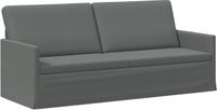 vidaXL 3-zits sofa Donkergrijs 190 x 81 x 82 cm Stof