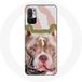 Maniacase Étui pour Xiaomi Poco M3 Pro brun Chien Pitbull
