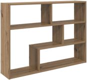 vidaXL Wandplank - Muurmontage - Artisanaal - eiken - 95 x 20 x 69,5 cm
