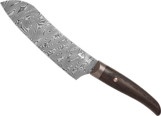 Due Cigni Coquus Santoku Damascus 18 cm