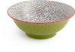 Mikasa Ramen Kom - Vert et Bleu Géométrique - Céramique - Design Japonais - 1L - 21cm