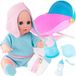 Top Gift Sp. z o.o. Sp. Komandytowa Merkloze Baby Pop met Wiege en Accessoires - Geluiden en Huilen