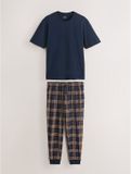 Next Heren Pyjama van jersey met korte mouwen Marineblauw M