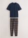 Next Heren Pyjama van jersey met korte mouwen Marineblauw M