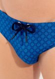 HOM Hendaye Zwem mini briefs - Blauwe print - Mannen - S